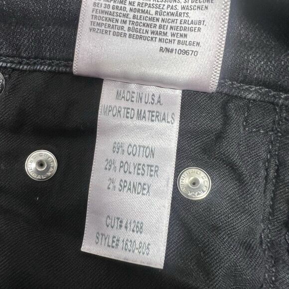 Citizens of Humanity COH Rocket High Rise Skinny Crop Jeans Black SZ 26 Raw Hem - Picture 10 of 10